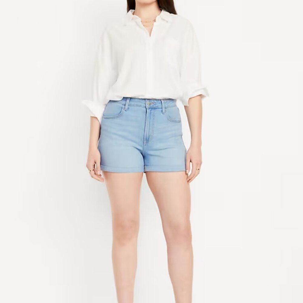 Old Navy High-Waisted Wow Jean Shorts -- 3-inch Inseam